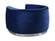 Julian Navy Blue & Chrome Velvet Chair by Meridian Furniture