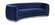 Julian Navy Blue & Chrome Velvet Sofa by Meridian Furniture