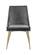 Karina Grey & Gold Velvet Dining Chairs (Set of 2) by Meridian Furniture