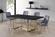 Karina Grey & Gold Velvet Dining Chairs (Set of 2) by Meridian Furniture