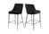 Karina Black Velvet Counter Stool (Set of 2) by Meridian Furniture