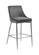 Karina Grey Velvet Counter Stool (Set of 2) by Meridian Furniture