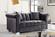 Kayla Grey Velvet Loveseat by Meridian Furniture