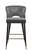Kelly Grey Velvet Counter Stool (Set of 2) by Meridian Furniture
