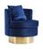 Kendra Navy Blue Velvet Accent Chair by Meridian Furniture