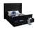 Kiki Black Velvet Bed by Meridian Furniture