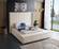 Kiki Cream Velvet Bed by Meridian Furniture