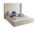 Kiki Cream Velvet Bed by Meridian Furniture