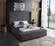 Kiki Grey Velvet Bed by Meridian Furniture