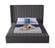 Kiki Grey Velvet Bed by Meridian Furniture