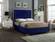 Lana Navy Blue Velvet Bed by Meridian Furniture