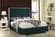 Lexi Green Velvet Bed by Meridian Furniture