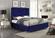 Lexi Navy Blue Velvet Bed by Meridian Furniture