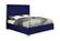 Lexi Navy Blue Velvet Bed by Meridian Furniture