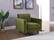 Lola Olive Velvet Chair by Meridian Furniture