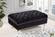 Lucas Black Velvet Ottoman by Meridian Furniture