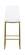 Lumen Gold Counter Stool (Set of 2) by Meridian Furniture