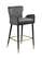 Luxe Grey Velvet Counter Stool (Set of 2) by Meridian Furniture