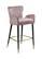 Luxe Pink Velvet Counter Stool (Set of 2) by Meridian Furniture