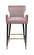 Luxe Pink Velvet Counter Stool (Set of 2) by Meridian Furniture