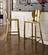Maddox Gold Stainless Steel Bar Stool (Set of 2) by Meridian Furniture
