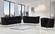 Margo Black Velvet Chair by Meridian Furniture