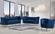 Margo Navy Blue Velvet Chair by Meridian Furniture