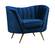 Margo Navy Blue Velvet Chair by Meridian Furniture