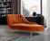 Margo Cognac Velvet Chaise Lounge by Meridian Furniture