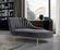 Margo Grey Velvet Chaise Lounge by Meridian Furniture
