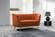 Margo Cognac Velvet Loveseat by Meridian Furniture