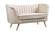 Margo Cream Velvet Loveseat by Meridian Furniture