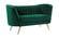 Margo Green Velvet Loveseat by Meridian Furniture