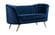 Margo Navy Blue Velvet Loveseat by Meridian Furniture
