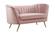 Margo Pink Velvet Loveseat by Meridian Furniture
