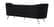 Margo Black Velvet Sofa by Meridian Furniture