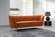 Margo Cognac Velvet Sofa by Meridian Furniture