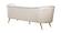 Margo Cream Velvet Sofa by Meridian Furniture