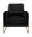 Mila Black Velvet Chair by Meridian Furniture
