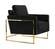 Mila Black Velvet Chair by Meridian Furniture