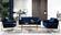 Mila Navy Blue Velvet Sofa by Meridian Furniture