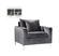 Naomi Grey Velvet Chair by Meridian Furniture