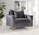 Naomi Grey Velvet Chair by Meridian Furniture