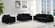 Naomi Black Velvet Loveseat by Meridian Furniture
