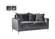 Naomi Grey Velvet Loveseat by Meridian Furniture