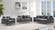 Naomi Grey Velvet Loveseat by Meridian Furniture