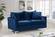 Naomi Navy Blue Velvet Loveseat by Meridian Furniture