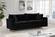 Naomi Black Velvet Sofa by Meridian Furniture