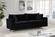 Naomi Black Velvet Sofa by Meridian Furniture