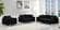 Naomi Black Velvet Sofa by Meridian Furniture